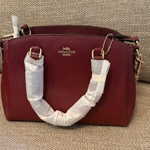 NEW - COACH SAGE - Raspberry Leather Satchel